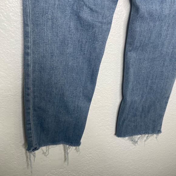 Universal Thread Womens Jeans Size 24 High Rise Straight Crop Denim Blue - Picture 16 of 16